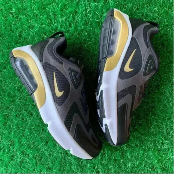 Nike Air Max 200 Black Metallic Gold - Picture 8 of 9